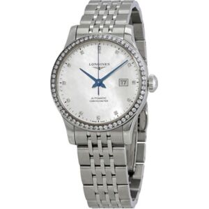 Longines Naisten kello L2.321.0.87.6 Record Valkoinen/Teräs Ø30 mm Longines Naisten kello L2.321.0.87.6 Record Valkoinen/Teräs Ø30 mm