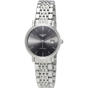 Longines Naisten kello L4.310.4.72.6 Elegant Harmaa/Teräs Ø29 mm Longines Naisten kello L4.310.4.72.6 Elegant Harmaa/Teräs Ø29 mm