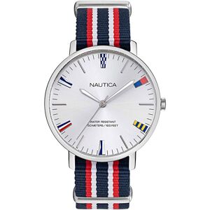 Nautica Miesten kello NAPCRF905 Hopea/Tekstiili Ø43 mm Nautica Miesten kello NAPCRF905 Hopea/Tekstiili Ø43 mm
