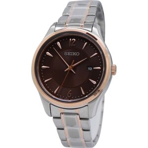 Seiko Naisten kello SUR476P1 Classic Ruskea/Punakultasävyinen Ø30 mm Seiko Naisten kello SUR476P1 Classic Ruskea/Punakultasävyinen Ø30 mm