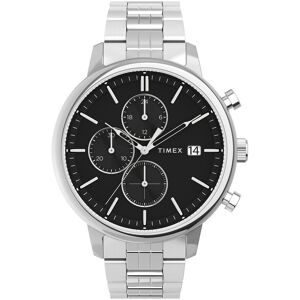 Timex Miesten kello TW2V01600 Chicago Musta/Teräs Ø45 mm Timex Miesten kello TW2V01600 Chicago Musta/Teräs Ø45 mm