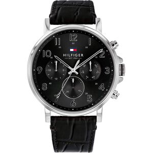 Tommy Hilfiger Miesten kello 1710381 Musta/Nahka Ø46 mm Tommy Hilfiger Miesten kello 1710381 Musta/Nahka Ø46 mm