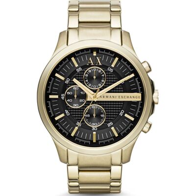 Armani Miesten kello AX2137 Hampton Musta/Kullansävytetty Armani Miesten kello AX2137 Hampton Musta/Kullansävytetty