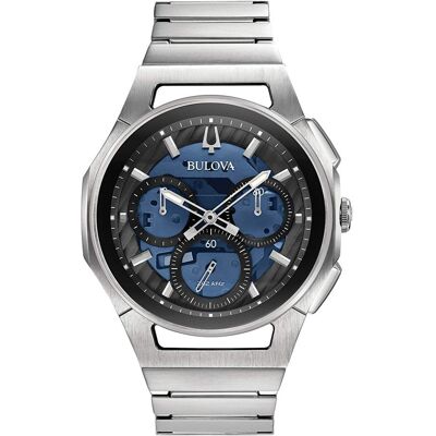 Bulova Miesten kello 96A205 Curv Sininen/Teräs Ø44 mm Bulova Miesten kello 96A205 Curv Sininen/Teräs Ø44 mm