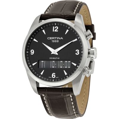 Certina Miesten kello C020.419.16.057.00 DS Multi-8 Musta/Nahka Ø42 Certina Miesten kello C020.419.16.057.00 DS Multi-8 Musta/Nahka Ø42