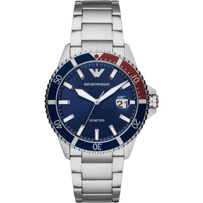 Emporio Armani Miesten kello AR11339 World Explorer Sininen/Teräs Emporio Armani Miesten kello AR11339 World Explorer Sininen/Teräs