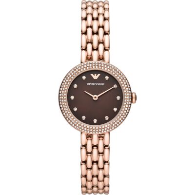 Emporio Armani Naisten kello AR11418 Rosa Ruskea/Punakultasävyinen Emporio Armani Naisten kello AR11418 Rosa Ruskea/Punakultasävyinen