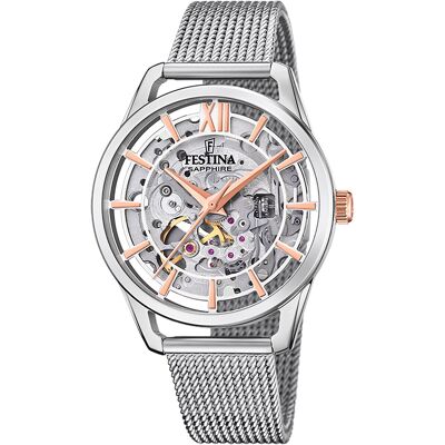Festina Naisten kello F20627-1 Classic Luurankokello/Teräs Ø35.5 mm Festina Naisten kello F20627-1 Classic Luurankokello/Teräs Ø35.5 mm