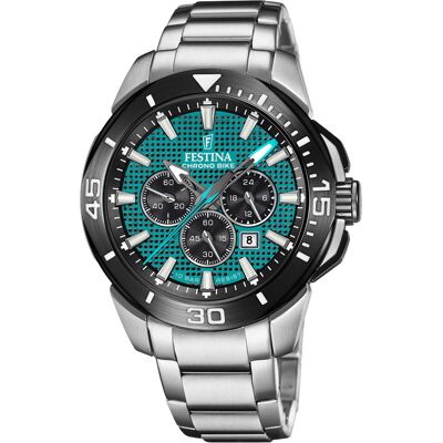 Festina Miesten kello F20641-3 Chrono Bike Vihreä/Teräs Ø47 mm Festina Miesten kello F20641-3 Chrono Bike Vihreä/Teräs Ø47 mm