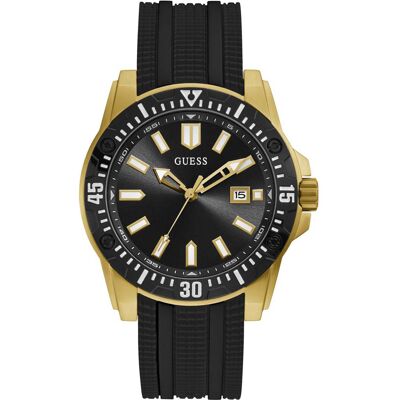 Guess Miesten kello GW0055G4 Musta/Kumi Ø44 mm Guess Miesten kello GW0055G4 Musta/Kumi Ø44 mm