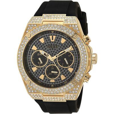Guess Miesten kello GW0060G2 Musta/Kumi Ø45 mm Guess Miesten kello GW0060G2 Musta/Kumi Ø45 mm