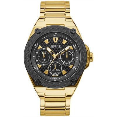 Guess Miesten kello W1305G2 Musta/Kullansävytetty teräs Ø45 mm Guess Miesten kello W1305G2 Musta/Kullansävytetty teräs Ø45 mm