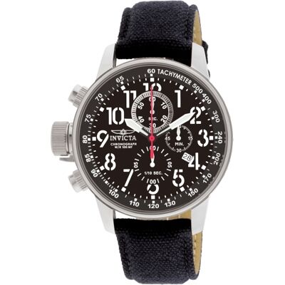 Invicta Miesten kello 1512 Force Lefty Musta/Tekstiili Ø46 mm Invicta Miesten kello 1512 Force Lefty Musta/Tekstiili Ø46 mm
