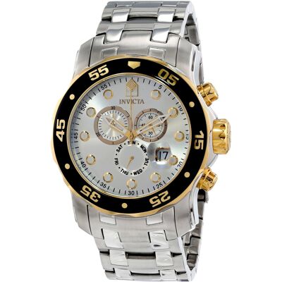 Invicta Miesten kello 80040 Pro Diver Hopea/Teräs Ø48 mm Invicta Miesten kello 80040 Pro Diver Hopea/Teräs Ø48 mm