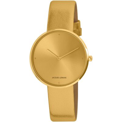 Jacques Lemans Naisten kello 1-2056H Design Kullattu/Nahka Ø36 mm Jacques Lemans Naisten kello 1-2056H Design Kullattu/Nahka Ø36 mm