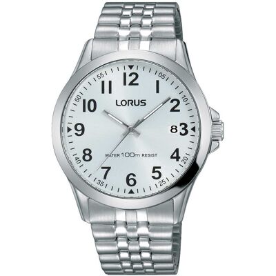 Lorus Miesten kello RS975CX9 Classic Valkoinen/Teräs Ø38 mm Lorus Miesten kello RS975CX9 Classic Valkoinen/Teräs Ø38 mm