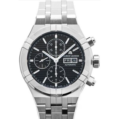 Maurice Lacroix Miesten kello AI6038-SS002-330-1 Aikon Musta/Teräs Maurice Lacroix Miesten kello AI6038-SS002-330-1 Aikon Musta/Teräs