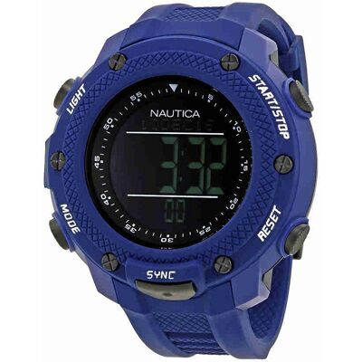 Nautica Miesten kello NAI19524G LCD/Kumi Ø56 mm Nautica Miesten kello NAI19524G LCD/Kumi Ø56 mm