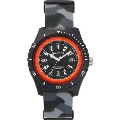 Nautica Miesten kello NAPSRF005 Musta/Kumi Ø46 mm Nautica Miesten kello NAPSRF005 Musta/Kumi Ø46 mm