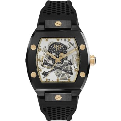 Philipp Plein Miesten kello PWBAA0521 The Skeleton Hopea/Kumi Ø44 mm Philipp Plein Miesten kello PWBAA0521 The Skeleton Hopea/Kumi Ø44 mm