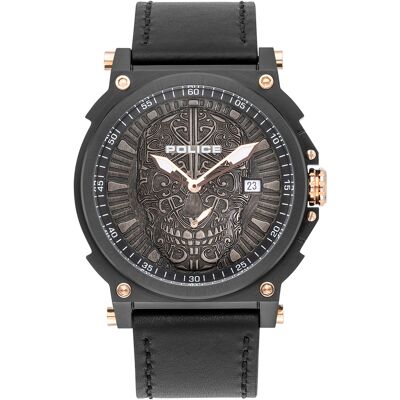 Police Miesten kello PL15728JSB.02 Compass Musta/Nahka Ø48 mm Police Miesten kello PL15728JSB.02 Compass Musta/Nahka Ø48 mm