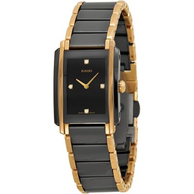 Rado Naisten kello R20612712 Integral Musta/Punakultasävyinen Rado Naisten kello R20612712 Integral Musta/Punakultasävyinen