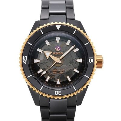 Rado Miesten kello R32127162 Captain Cook Musta/Keraaminen Ø43 mm Rado Miesten kello R32127162 Captain Cook Musta/Keraaminen Ø43 mm