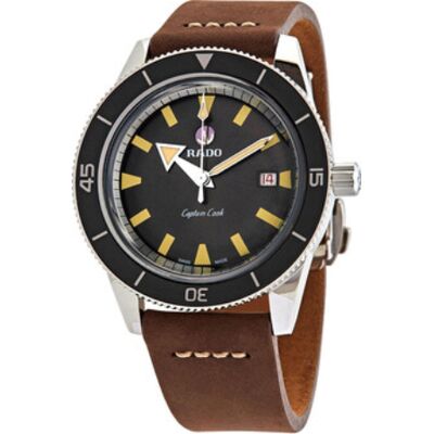 Rado Miesten kello R32505305 Captain Cook Musta/Nahka Ø42 mm Rado Miesten kello R32505305 Captain Cook Musta/Nahka Ø42 mm