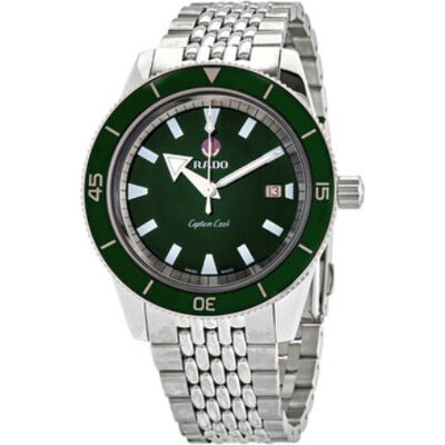 Rado Miesten kello R32505313 Captain Cook Vihreä/Teräs Ø42 mm Rado Miesten kello R32505313 Captain Cook Vihreä/Teräs Ø42 mm