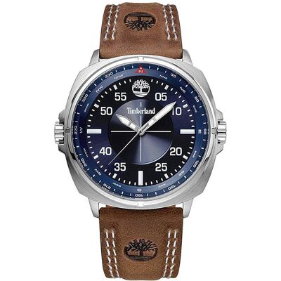 Timberland Miesten kello TBL15516JS03 Sininen/Nahka Timberland Miesten kello TBL15516JS03 Sininen/Nahka