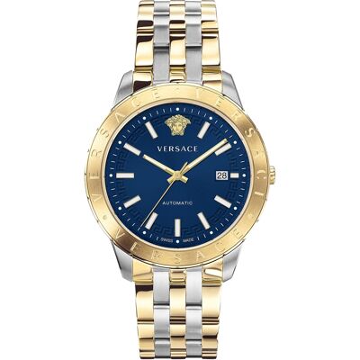 Versace Miesten kello VE2D00421 Univers Sininen/Teräs Ø43 mm Versace Miesten kello VE2D00421 Univers Sininen/Teräs Ø43 mm