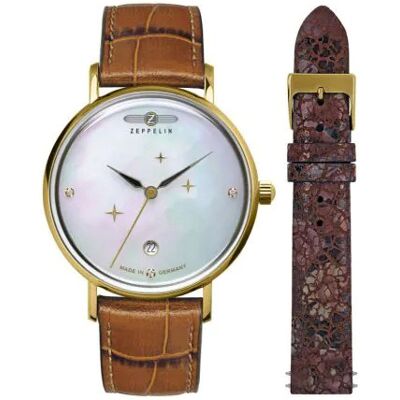 Zeppelin Naisten kello 71315 Luna Valkoinen/Nahka Ø36 mm Zeppelin Naisten kello 71315 Luna Valkoinen/Nahka Ø36 mm