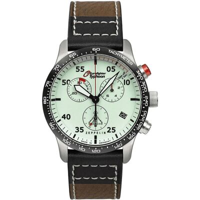 Zeppelin Miesten kello 72985 Eurofighter Vihreä/Nahka Ø43 mm Zeppelin Miesten kello 72985 Eurofighter Vihreä/Nahka Ø43 mm
