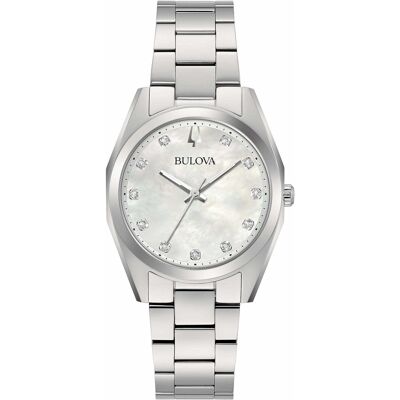 Bulova Naisten kello 96P228 Surveyor Valkoinen/Teräs Ø31 mm Bulova Naisten kello 96P228 Surveyor Valkoinen/Teräs Ø31 mm