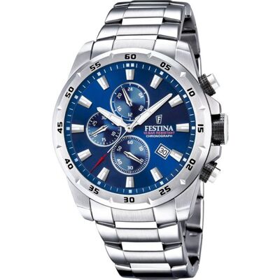 Festina Miesten kello F20463-2 Sininen/Teräs Ø45 mm Festina Miesten kello F20463-2 Sininen/Teräs Ø45 mm