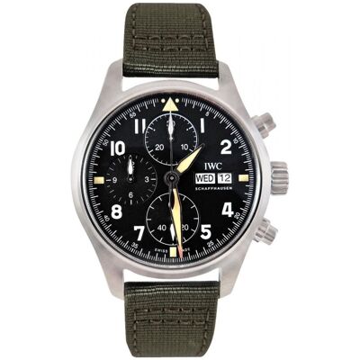 IWC Miesten kello IW387901 Pilots Spitfire Musta/Nahka Ø41 mm IWC Miesten kello IW387901 Pilots Spitfire Musta/Nahka Ø41 mm