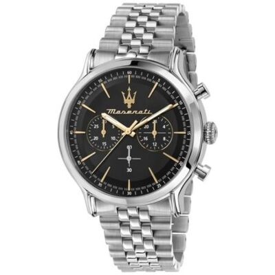 Maserati Miesten kello R8873618017 Epoca Musta/Teräs Ø42 mm Maserati Miesten kello R8873618017 Epoca Musta/Teräs Ø42 mm