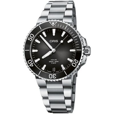 Oris Miesten kello 01 400 7769 4154-07 8 22 09PEB Aquis Harmaa/Teräs Oris Miesten kello 01 400 7769 4154-07 8 22 09PEB Aquis Harmaa/Teräs
