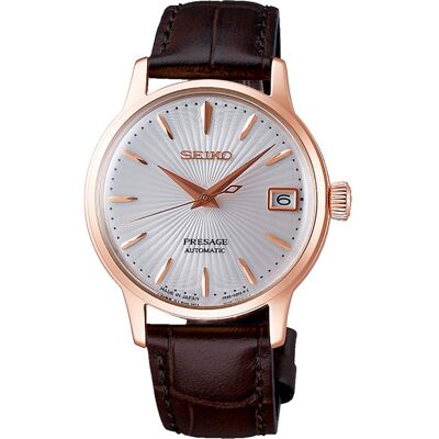Seiko Naisten kello SRP852J1 Presage Hopea/Nahka Ø33.8 mm Seiko Naisten kello SRP852J1 Presage Hopea/Nahka Ø33.8 mm
