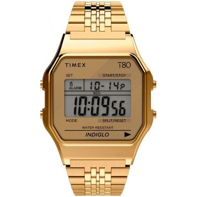Timex TW2R79200 LCD/Kullansävytetty teräs Timex TW2R79200 LCD/Kullansävytetty teräs