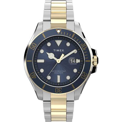 Timex Miesten kello TW2V42000 Harborside Sininen/Kullansävytetty Timex Miesten kello TW2V42000 Harborside Sininen/Kullansävytetty
