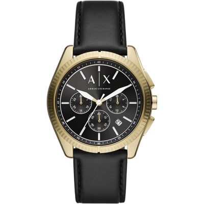 Armani Miesten kello AX2854 Giacomo Musta/Nahka Ø43 mm Armani Miesten kello AX2854 Giacomo Musta/Nahka Ø43 mm