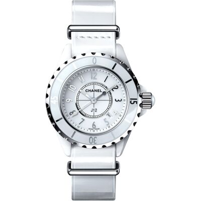 Chanel Naisten kello H4656 J12 Valkoinen/Nahka Ø33 mm Chanel Naisten kello H4656 J12 Valkoinen/Nahka Ø33 mm