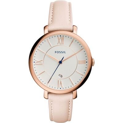 Fossil Naisten kello ES3988 Jacqueline Valkoinen/Nahka Ø36 mm Fossil Naisten kello ES3988 Jacqueline Valkoinen/Nahka Ø36 mm