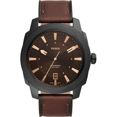 Fossil Miesten kello FS5972 Machine Ruskea/Nahka Ø49 mm Fossil Miesten kello FS5972 Machine Ruskea/Nahka Ø49 mm