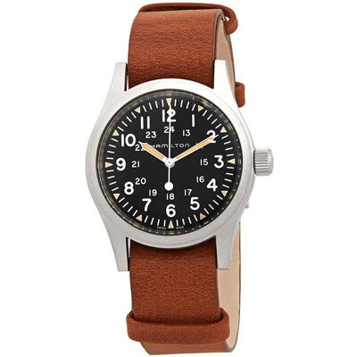 Hamilton Miesten kello H69439531 Musta/Nahka Ø38 mm Hamilton Miesten kello H69439531 Musta/Nahka Ø38 mm