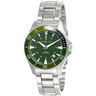 Hamilton Miesten kello H82375161 Khaki Navy Vihreä/Teräs Ø40 mm Hamilton Miesten kello H82375161 Khaki Navy Vihreä/Teräs Ø40 mm