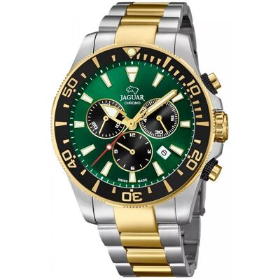 Jaguar Miesten kello J862/3 Classic Vihreä/Teräs Ø43.5 mm Jaguar Miesten kello J862/3 Classic Vihreä/Teräs Ø43.5 mm