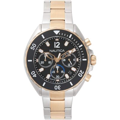 Nautica Miesten kello NAPNWP006 Newport Musta/Punakultasävyinen Ø47 Nautica Miesten kello NAPNWP006 Newport Musta/Punakultasävyinen Ø47