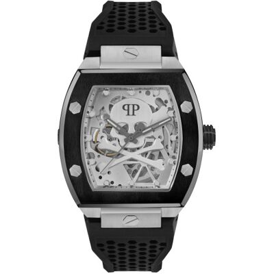 Philipp Plein Miesten kello PWBAA2023 The Skeleton Hopea/Kumi Philipp Plein Miesten kello PWBAA2023 The Skeleton Hopea/Kumi